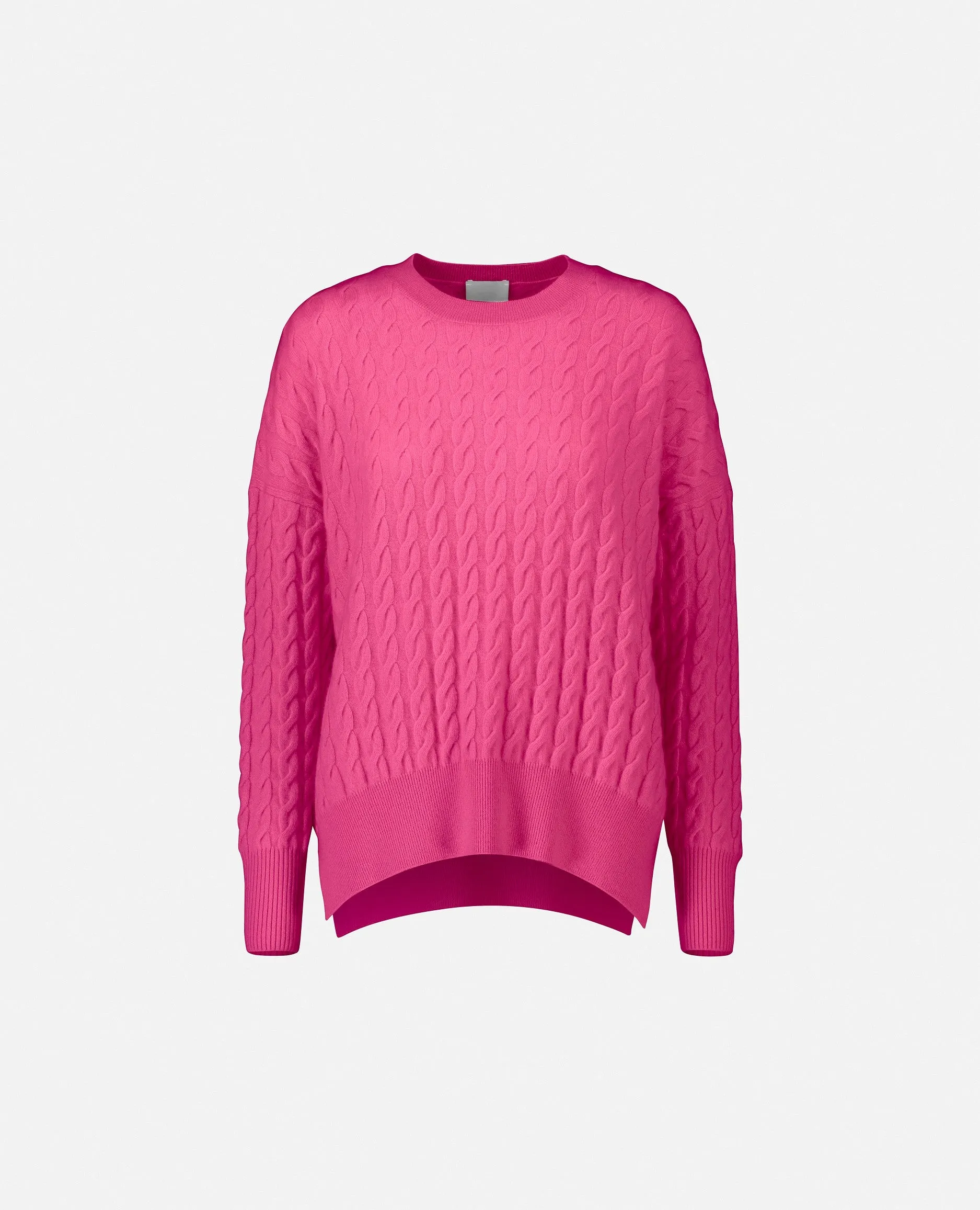 Rundhals Pullover aus Cashmere in Rose