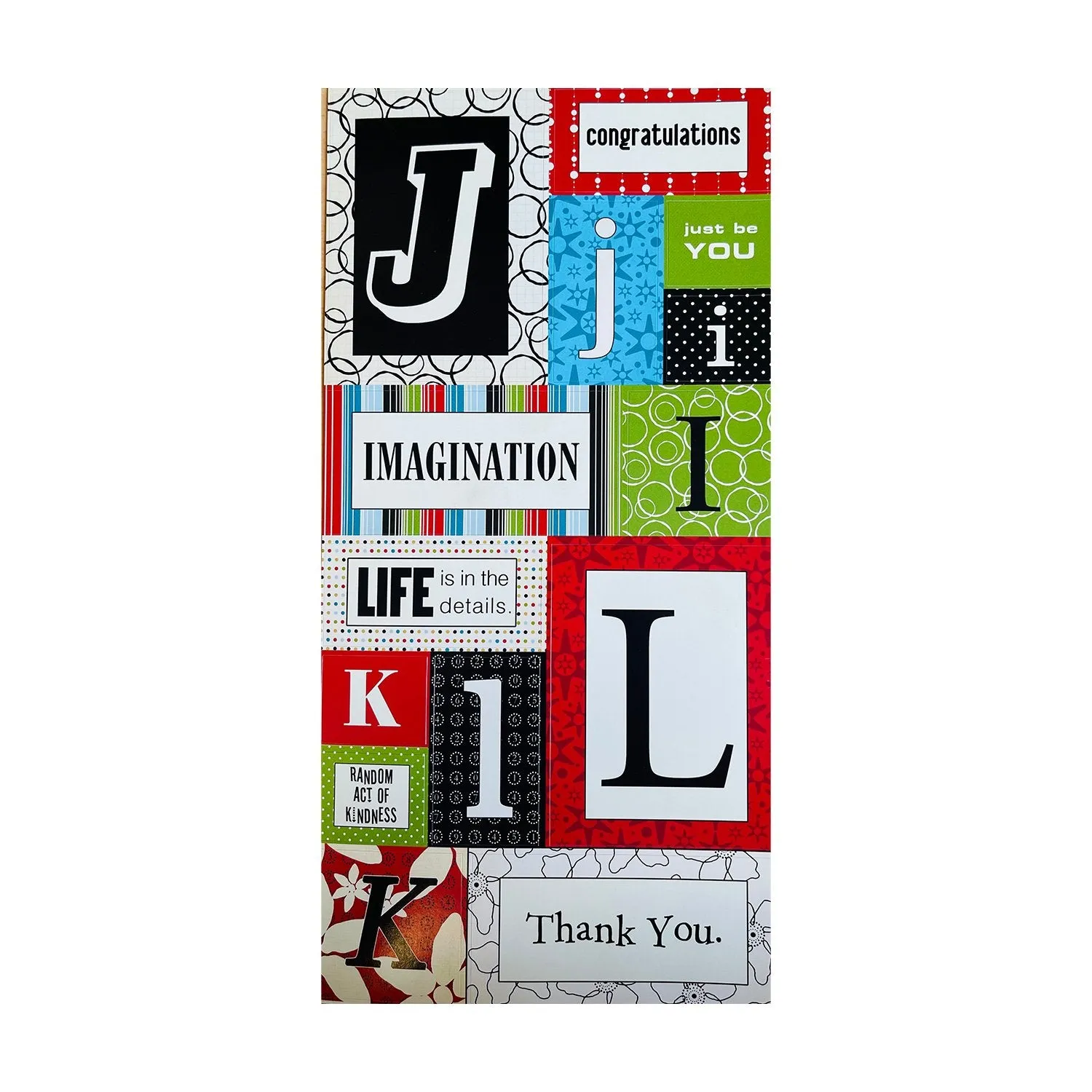 Scenic Route Cardstock Stickers - Cape Town Monogram - I,J,K,L*