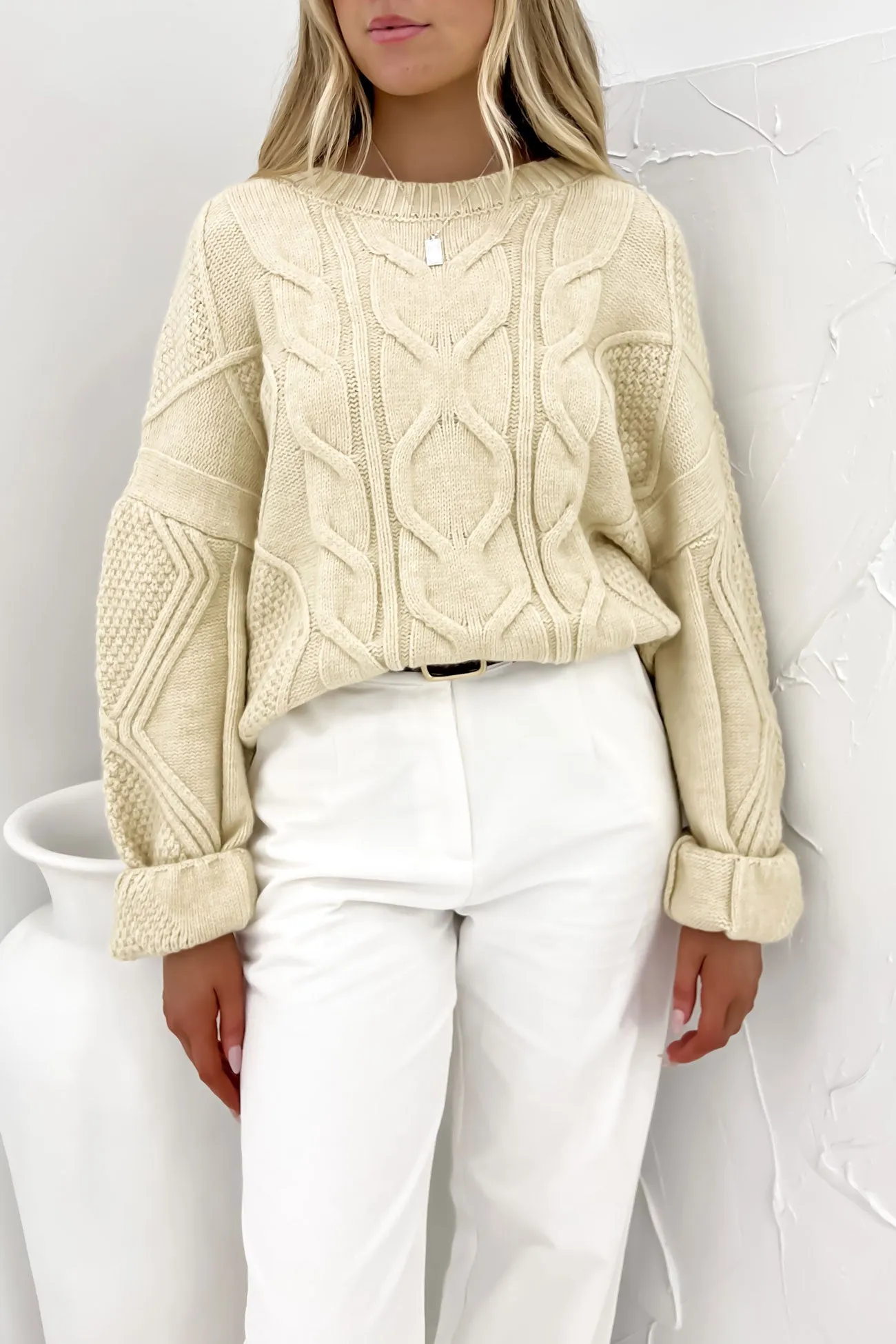 Sharni Knit Cream