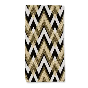 SINGLE NAPKIN - Christmas Black & Gold Pattern