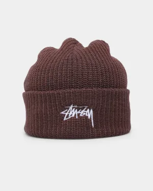 Stussy Stock Cuff Beanie Brown