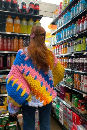 The Colourful Colossal Knit Cardigan