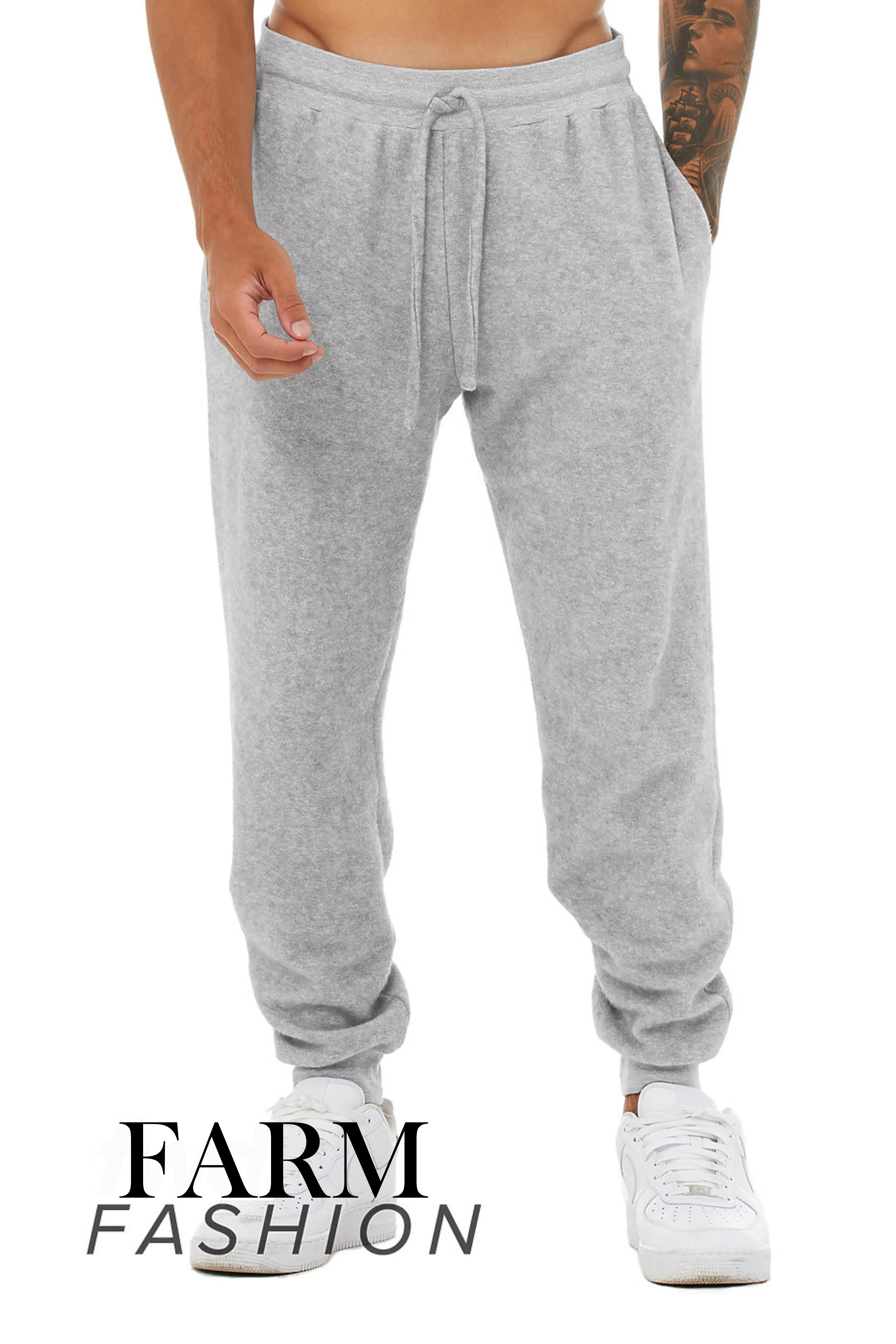 The Statement Sueded Fleece Joggers