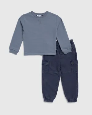 Toddler Boy Cargo Jogger Set