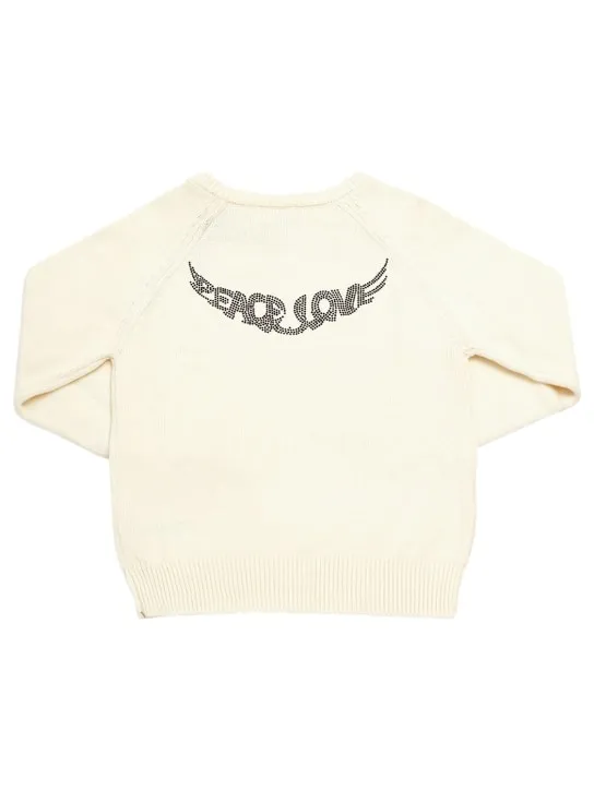 Zadig&amp;Voltaire   Embellished cotton knit sweater 